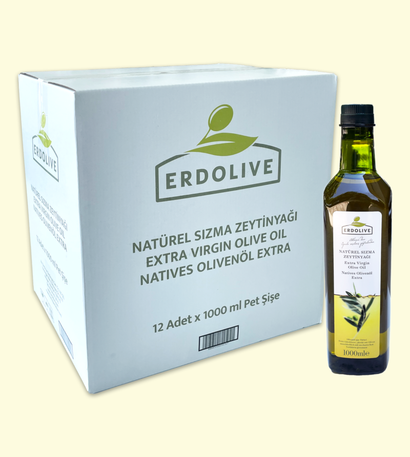 12x1000 ml Pet Erdolive Natürel Sızma Zeytinyağı