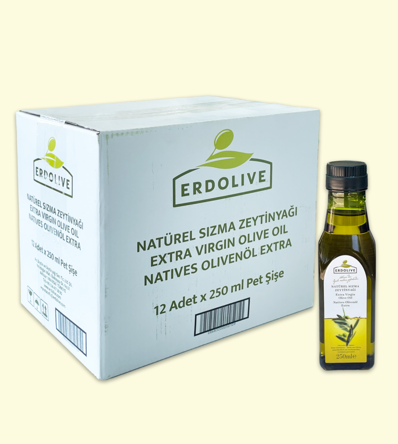 12x250 ml Pet Erdolive Natürel Sızma Zeytinyağı