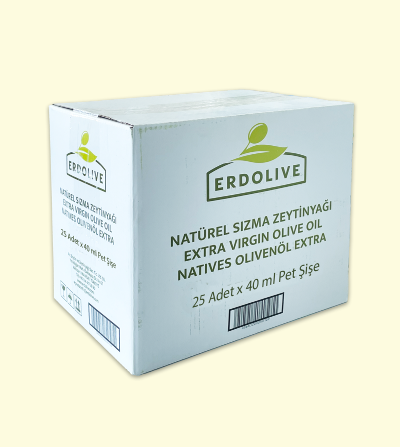 25 Adet x 40 ml Pet  Erdolive Natürel Sızma Zeytinyağı - Görsel 2