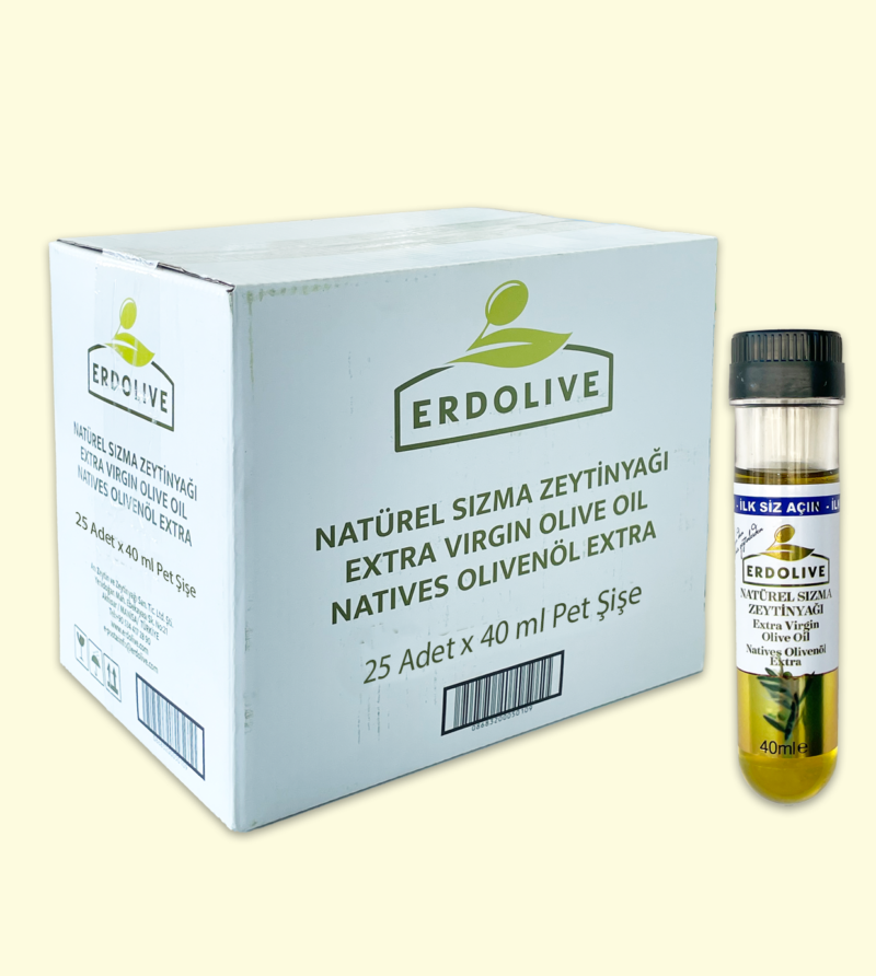 25 Adet x 40 ml Pet  Erdolive Natürel Sızma Zeytinyağı